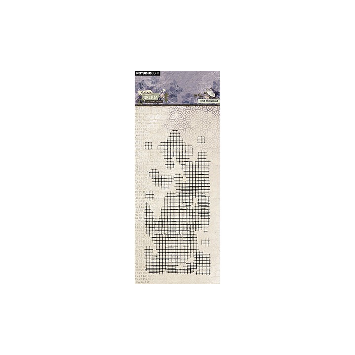 (HE-ND-STAMP720)Studio light Stamp Grid background Nature's Dream 2 nr.720
