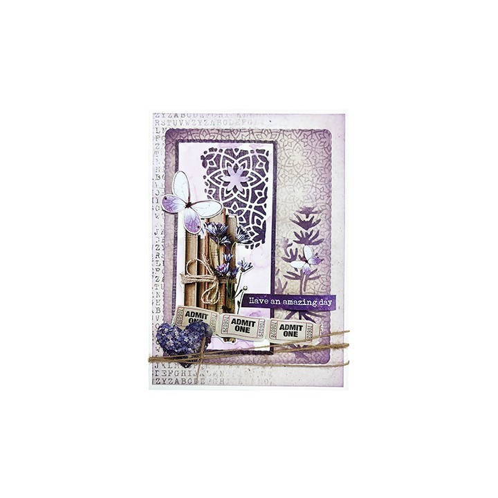 (HE-ND-STAMP721)Studio light Stamp ABC background Nature's Dream 2 nr.721