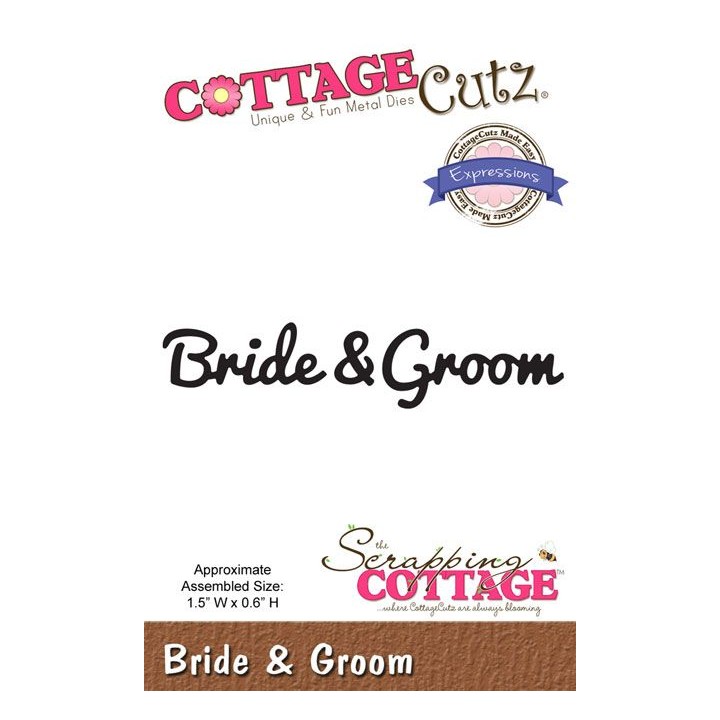 (CCX-047)Scrapping Cottage Expressions Bride & Groom