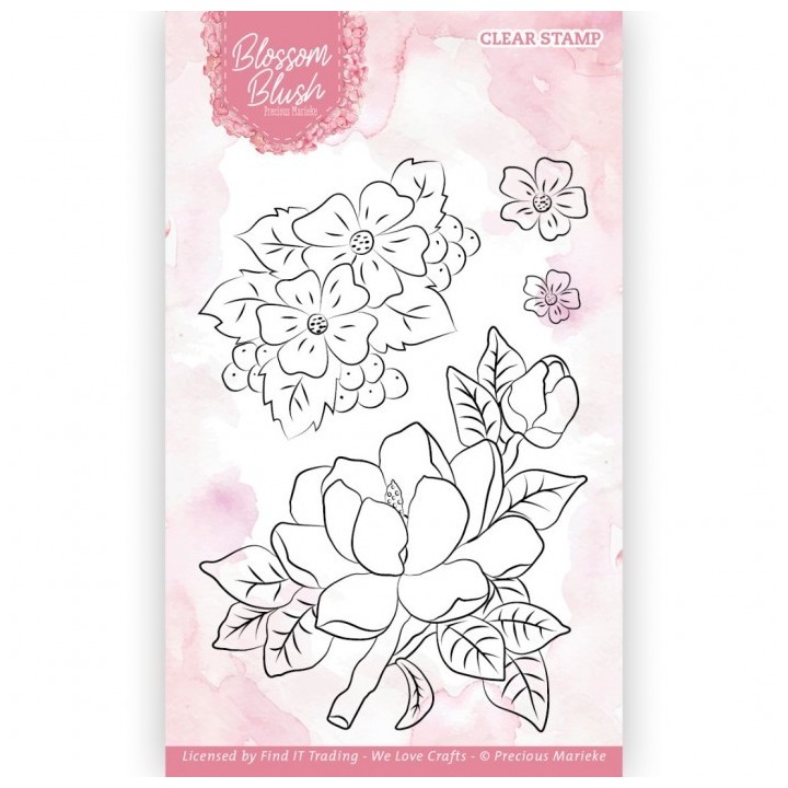 (PMCS10055)Clear Stamps - Precious Marieke - Blossom Blush - Magnolia