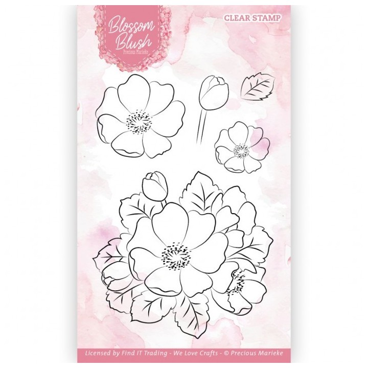 (PMCS10056)Clear Stamps - Precious Marieke - Blossom Blush - Anemone