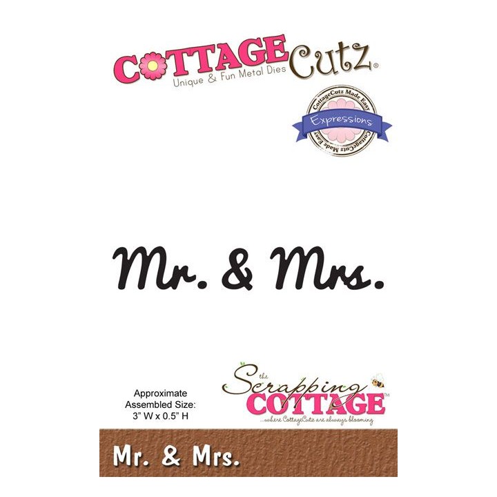 (CCX-054)Scrapping Cottage Expressions Mr. & Mrs.