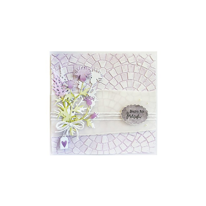 (HE-ND-EMB23)Studio Light embossing folder Vintage stones Nature's Dream 2 nr.23