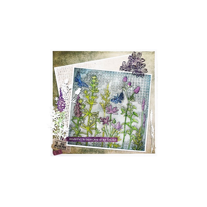 (HE-ND-EMB24)Studio Light embossing folder 3D Botanicals Nature's Dream 2 nr.24