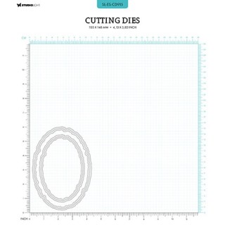 (SL-ES-CD915)Studio Light SL Cutting Die Torn edge ovals Essentials nr.915