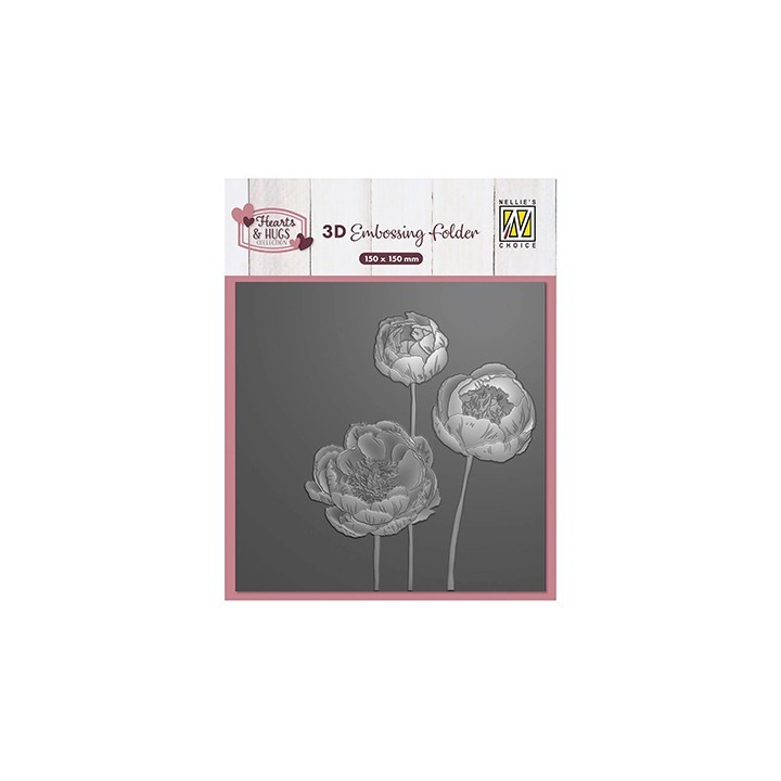 (EF3D108)Nellie's Choice Embossing Flowers