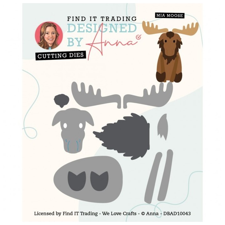 (DBAD10043)Designed by Anna - Mix and Match Cutting Dies - Mia Moose