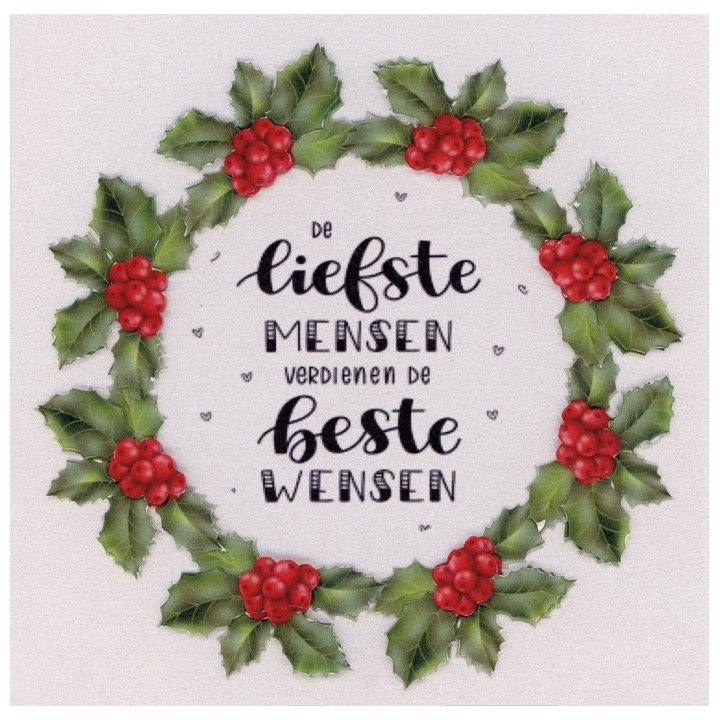 (WOCFF16)Flower Fun serie 016 kerst tekst