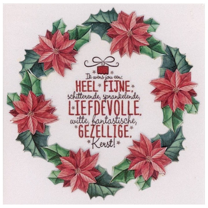 (WOCFF20)Flower Fun serie 020 kerst tekst