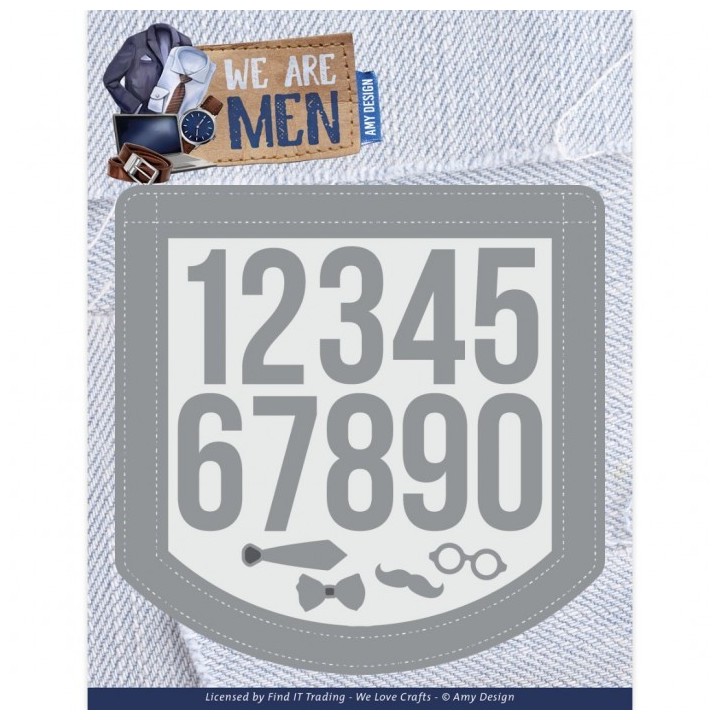 (ADD10324)Dies - Amy Design - We Are Men - Men Digits