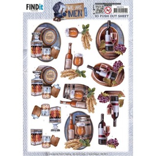 (SB10974)3D Push Out - Amy Design - We Are Men - Drinks