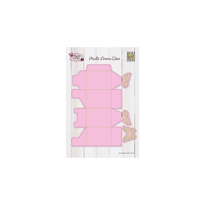 (MFD170)Nellie's shape dies Box with Butterfly