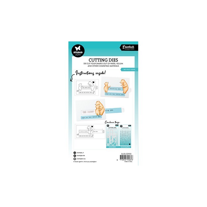 (SL-ES-CD930)Studio Light SL Cutting Die Hug slider Essentials nr.930