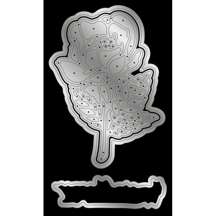 (CC-3DEF4-MD-STP-BLF)Crafter's Companion 3D Embossing Folders, Dies and Stamps Blooming Florals