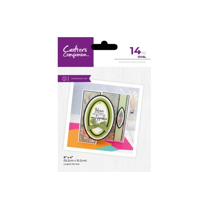 (CC-MD-ELE-OVAL)Crafter's Companion Nesting Dies Oval
