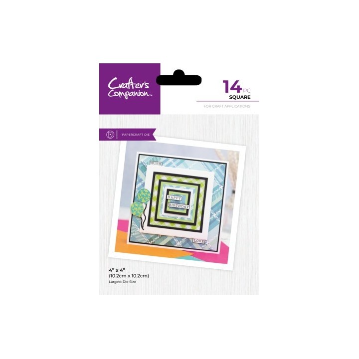 (CC-MD-ELE-SQUA)Crafter's Companion Nesting Dies Square
