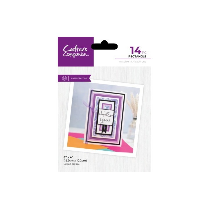 (CC-MD-ELE-RECT)Crafter's Companion Nesting Dies Rectangle