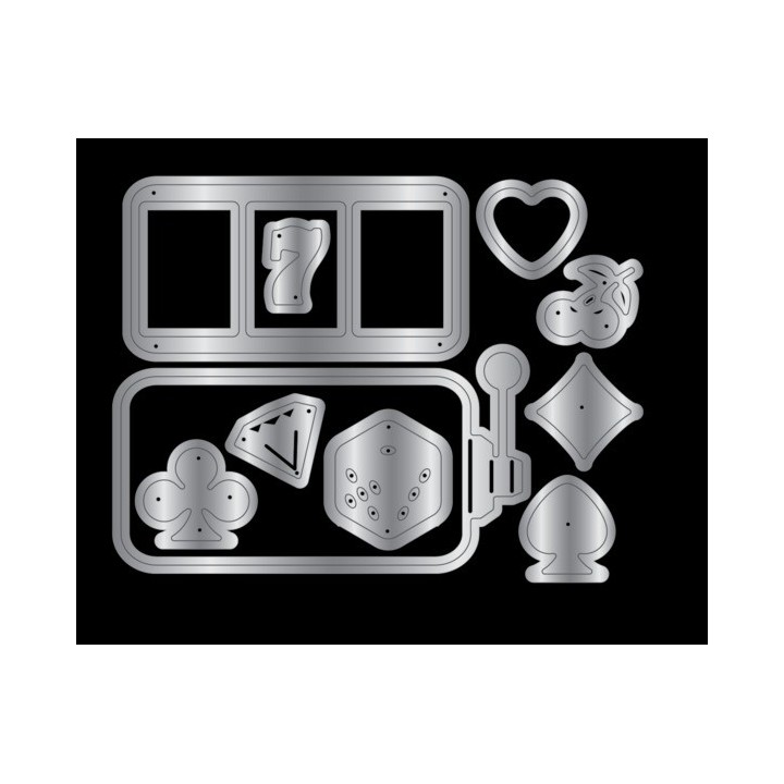 (VV-MD-AITW)Crafter's Companion Vintage Vegas Metal Die All in to Win