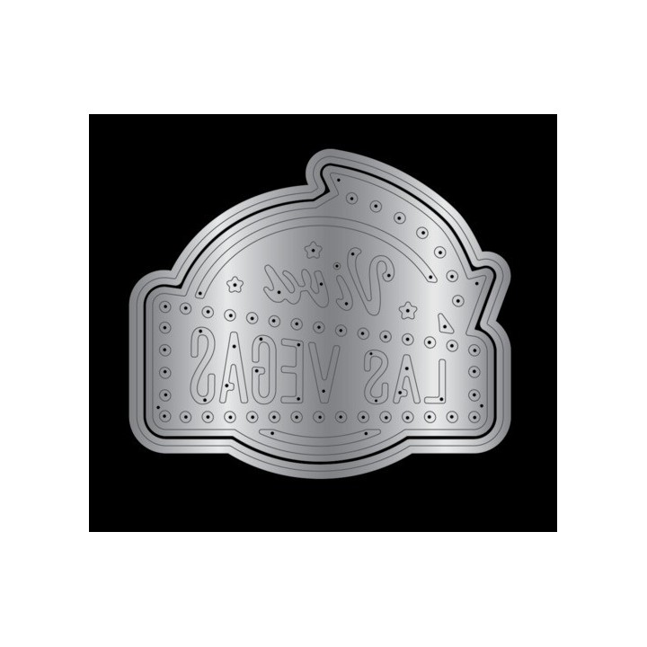 (VV-MD-VILV)Crafter's Companion Vintage Vegas Metal Die Viva Las Vegas