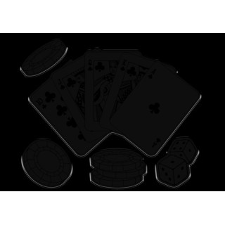 (VV-STD-ROFL)Crafter's Companion Vintage Vegas Stamp & Die Royal Flush
