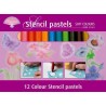 Stencil pastels